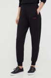 HUGO pantaloni de lounge culoarea negru, neted, 50490578