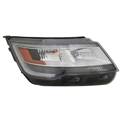 Far FORD EXPLORER (U502), 01.2015-, partea Dreapta, TYC, Tip=USA; tip bec HB3+LED+PY27/7W; manual; argintiu; halogen foto