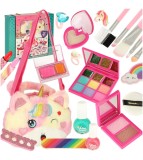 Set machiaj pentru copii 21 piese cu geanta unicorn