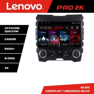 Navigatie Ford Edge 2015-2021 midline Lenovo Kit-edge-mid 8 core QLED 2K 8+256 360 Android Waze USB Navigatie Internet Youtube Radio CarStore Technolo foto