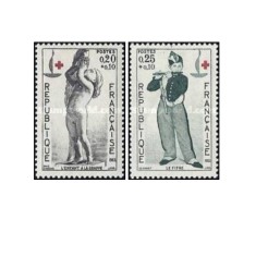 Franta 1963 - Crucea Rosie, serie neuzata