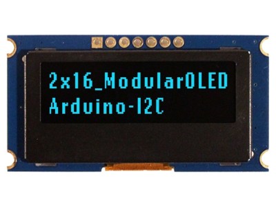 Afișaj OLED alfanumeric 16x2 albastru foto