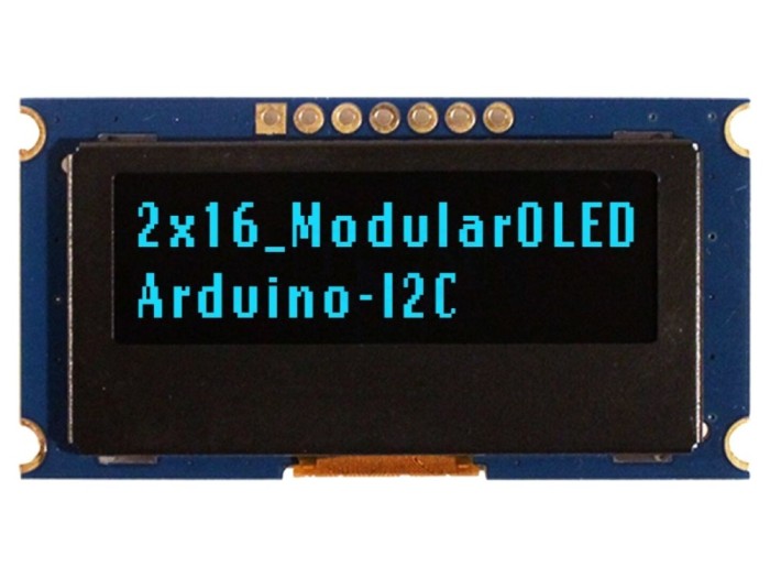 Afișaj OLED alfanumeric 16x2 albastru