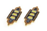 Set 2 becuri auto LED AMIO C5W 39mm 12V, alb 5600K, 3 SMD 5730