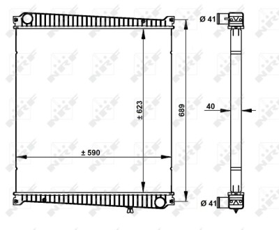 NRF 59212 Radiator, racire motor foto