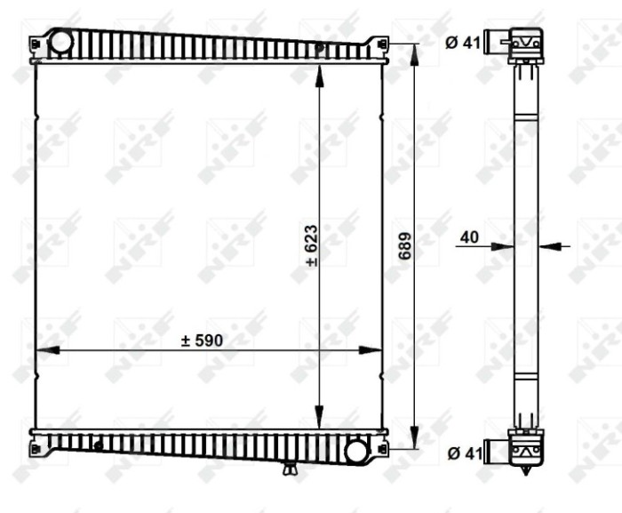 NRF 59212 Radiator, racire motor