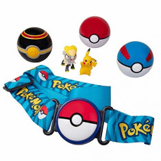 Set 6 piese Pokemon - 2 figurine, 3 bile si curea, Clip &amp;#039;N&amp;#039; Go, Original foto