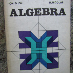 ALGEBRA de ION D. ION SI R. NICOLAE 1981