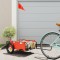 vidaXL Remorcă de bicicletă, portocaliu, textil oxford și fier 94159