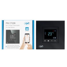 Aproape nou: Termostat inteligent PNI CT25B WiFi pentru centrala termica pe gaz, mo