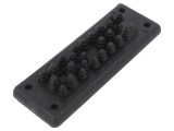 Garnitură Neagră cu Multiple Orificii 25-40, 40-90&deg;C