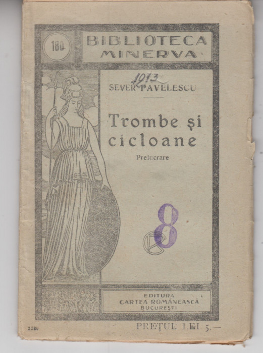 myh 620 - Biblioteca Minerva - 180 - Trombe si cicloane - Sever Pavelescu