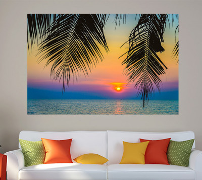 Palm trees Sunset foto