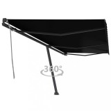 VidaXL Copertină autonomă retractabilă manual, antracit, 600x300 cm