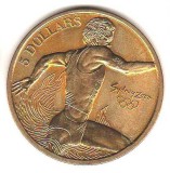 SV * AUSTRALIA ONE DOLLAR / 1 DOLAR 2000 * JOCURILE OLIMPICE SYDNEY * UNC+, Australia si Oceania, Nichel