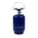 Butelie camping, cu arzator detasabil inclus, capacitate 5L, diametru arzator de 21.5 cm, albastru