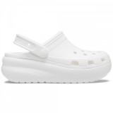 Saboți Crocs Classic Cutie Clog Kids Alb White Platformă Fete Băieți Jibbitz