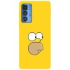 Husa compatibila cu Motorola Edge 20 Lite model Homer Simson wall, Silicon, TPU, Viceversa, Transparent, Carcasa