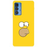 Husa compatibila cu Motorola Edge 20 Lite model Homer Simson wall, Silicon, TPU, Viceversa