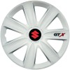 Set 4 Capace Roti GTX Alb R15, Compatibil Cu Suzuki, Autohelix MSA