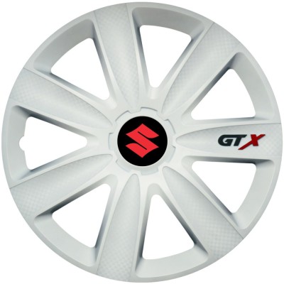 Set 4 Capace Roti GTX Alb R15, Compatibil Cu Suzuki foto