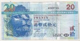 bnk bn Hong Kong 20 dollars 2009 - circulata