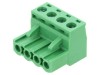 Regletă de Conexiuni Deconectabilă 5mm 4 Piste Drept Mufă