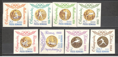 Romania.1964 Medalii olimpice nedantelate DR.126 foto