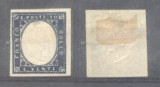 Italy Sardinia 1855 Definitives King Viktor Emanuel II 20c blue MH AM.488, Nestampilat