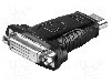 Cablu {{Tip cablu de conectare}}, DVI-D (24+1) soclu, HDMI mufa, {{Lungime cablu}}, {{Culoare izola&amp;#355;ie}}, Goobay - 68098