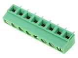 Regletă de conexiuni PCB unghi 90&deg; 5,08mm 8 piste 10A