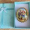Brosa - portelan fran?uzesc - Limoges - poleit aur 24K - Fragonard