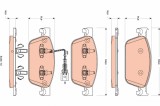 TRW GDB1887 set placute frana,frana disc