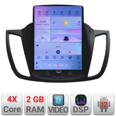 Navigatie Ford Kuga 2013-2020 tip tesla radio gps internet 4 Core carplay android auto 2+32 kit-tesla-362+EDT-E220 CarStore Technology foto