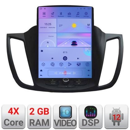 Navigatie Ford Kuga 2013-2020 tip tesla radio gps internet 4 Core carplay android auto 2+32 kit-tesla-362+EDT-E220 CarStore Technology