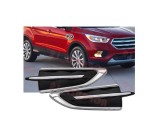 Bandou aripa Ford Kuga, 02.2016-, Escape, 02.2016-, Fata, partea Dreapta, cromat/negru, Aftermarket, Rapid