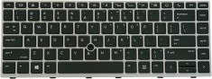 Tastatura Laptop, HP, EliteBook 745 G6, 840 G6, 846 G6, L11307-001, L14377-001, L11307-B31, L14377-B31, SN9172BL, cu iluminare, layout US
