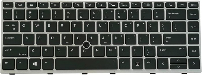 Tastatura Laptop, HP, EliteBook 745 G5, 840 G5, 846 G5, Zbook 14u G5, L11307-001, L14377-001, L11307-B31, L14377-B31, SN9172BL, cu iluminare, layout U