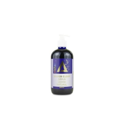 SILVER CLEAN sapun lichid CU AUR SI ARGINT &amp;quot;ALCHEMY&amp;quot; 480ml AGHORAS foto