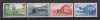 ELVETIA 1948 MI: 508-511 MNH, Nestampilat