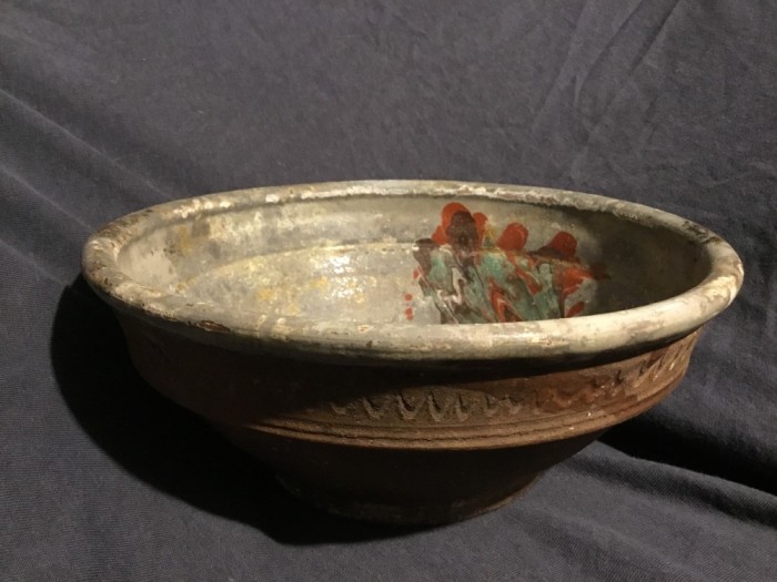 Arta si Traditie - Blid / Strachina / Castron vechi din Banat model deosebit din prima jumatate a sec XX !