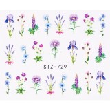 Tatuaj Unghii LUXORISE Flower Night, STZ-729