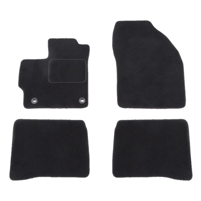 Set covorase auto mocheta Velor TOYOTA PRIUS (XW20), 10.2003-05.2009, negru,