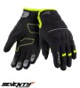 Manusi barbati pentru scuter - motocicleta Touring iarna Seventy model SD-C43 negru/galben &ndash; WinterTex XXL (11 cm)