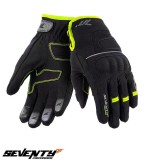 Manusi barbati pentru scuter - motocicleta Touring iarna Seventy model SD-C43 negru/galben &ndash; WinterTex XXL (11 cm)