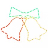 Cumpara ieftin Figurina clopotei de Craciun, 72 LED-uri, 50x56 cm