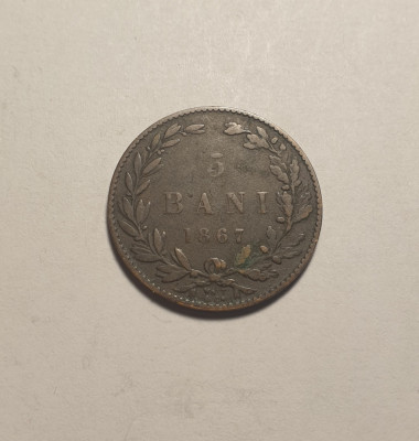 5 bani 1867 Watt foto