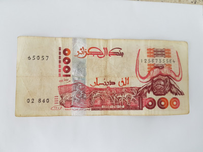 Algeria 1000 Dinari 1998 foto