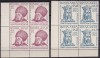 ROMANIA 1944 CERCUL IESENILOR BLOCURI DE 4 TIMBRE COLT DE COALA STARE MNH, Nestampilat