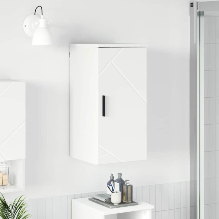 vidaXL Dulap de Baie cu depozitare Alb 30 x 31.5 x 61 cm Lemn compozit 883344